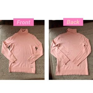 Tommy Hilfiger pink turtleneck sweater